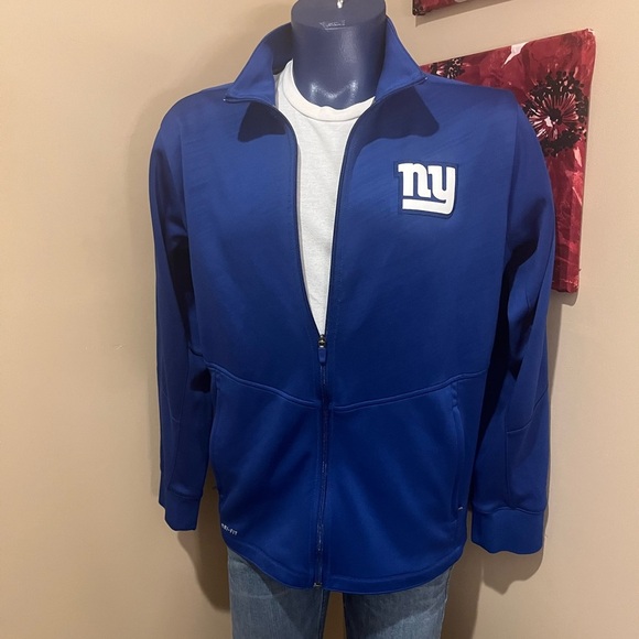 New York Giants full zip Nike NFL DryFit Jacket, size Large - Picture 1 of 9